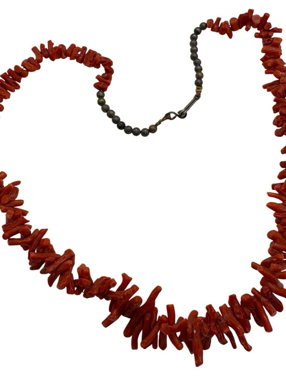 Beautiful Native American Red Coral Necklace - Natural Coral 18”
